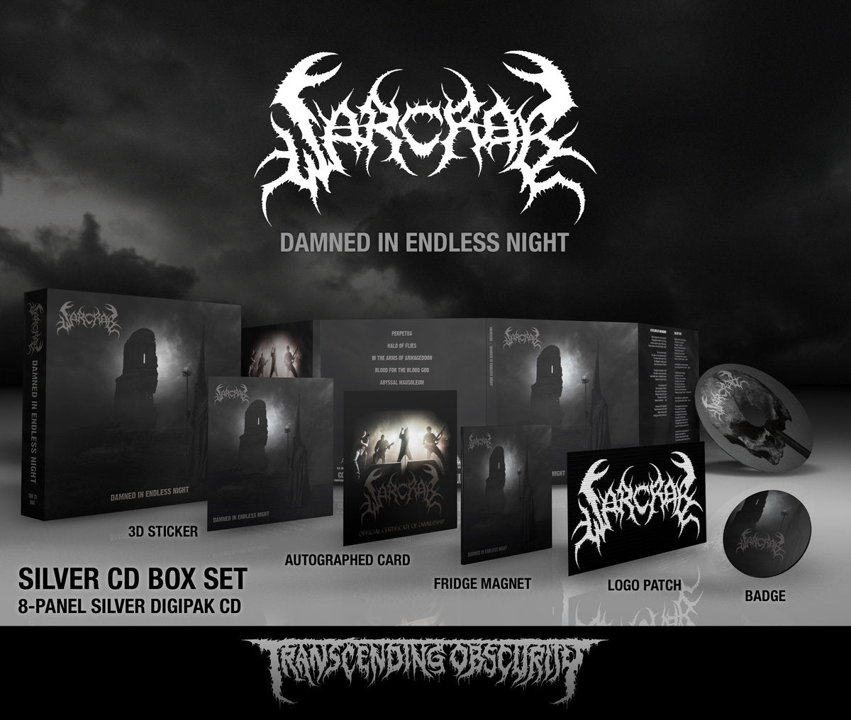 Warcrab (UK) "Damned In Endless Night" Limited Edition Boxset