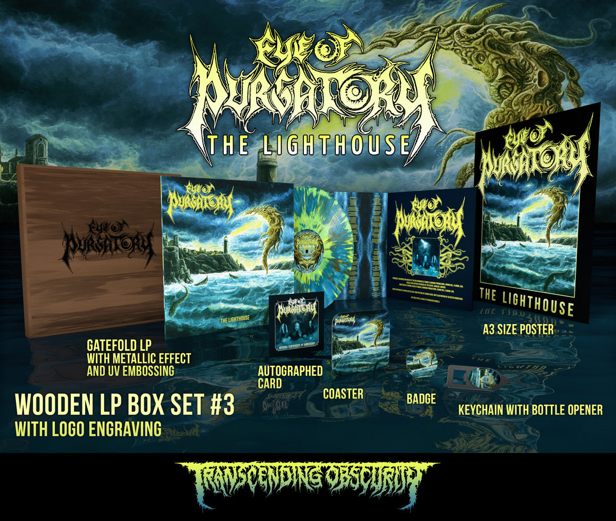 Eye of Purgatory "The Lighthouse Wooden LP Box Set" Limited Edition 12"