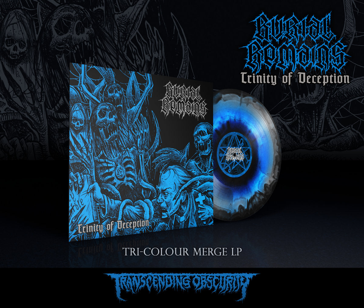 Burial Remains (Netherlands) "Trinity Of Deception (Merge LP)" Limited Edition 12"