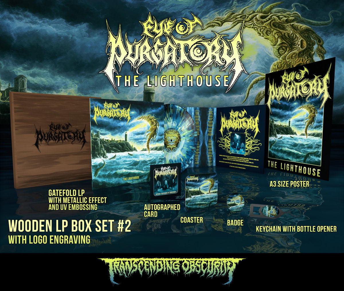 Eye of Purgatory "The Lighthouse Wooden LP Box Set" Limited Edition 12"