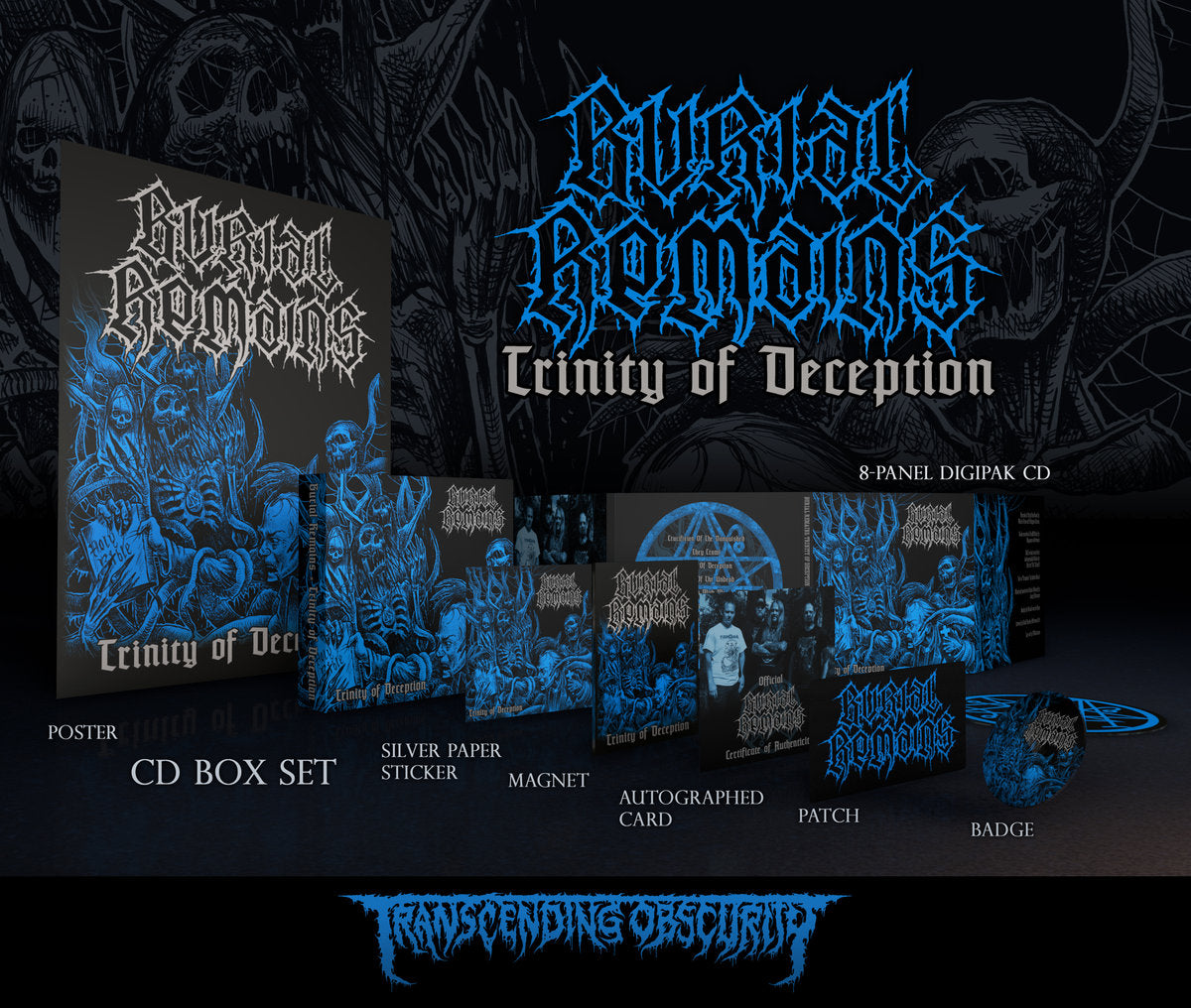 Burial Remains (Netherlands) "Trinity of Deception" Limited Edition Boxset