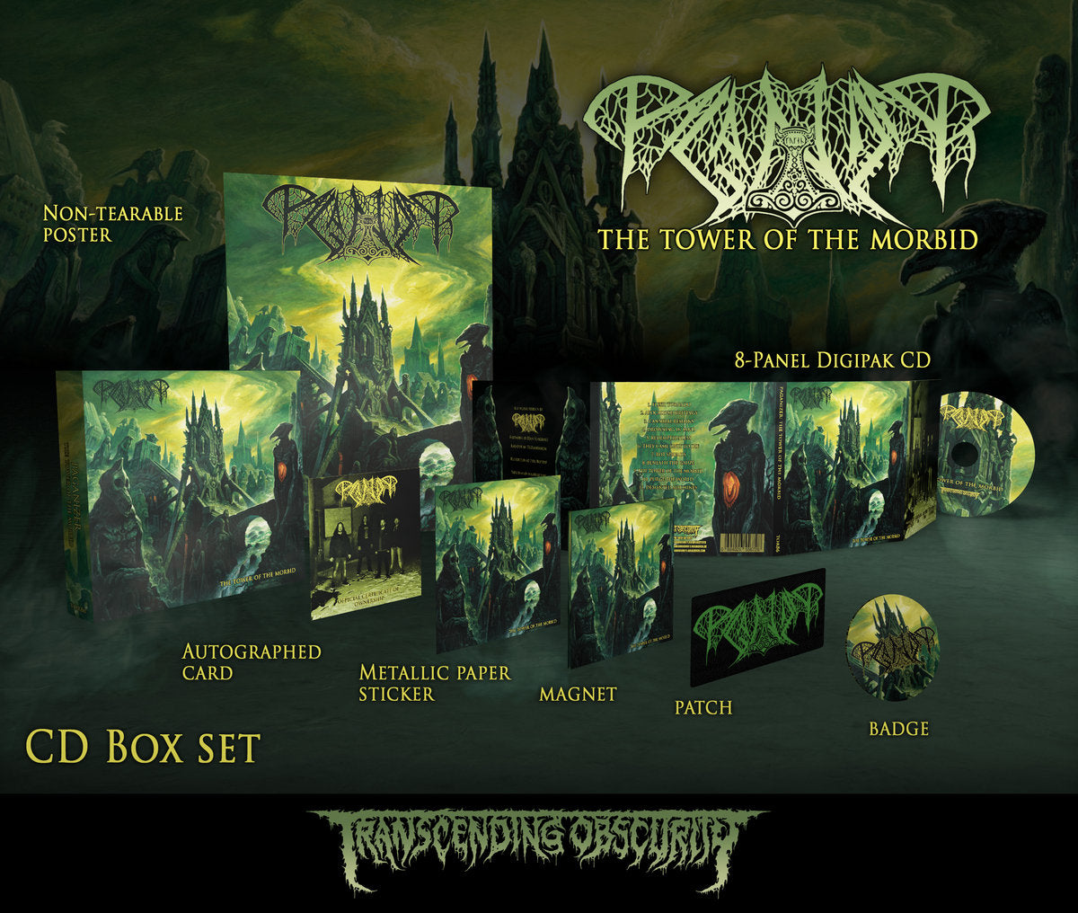 Paganizer (Sweden) "The Tower of the Morbid" Limited Edition Boxset