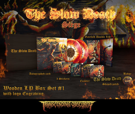 The Slow Death "Siege Wooden LP Box" Limited Edition 2x12"