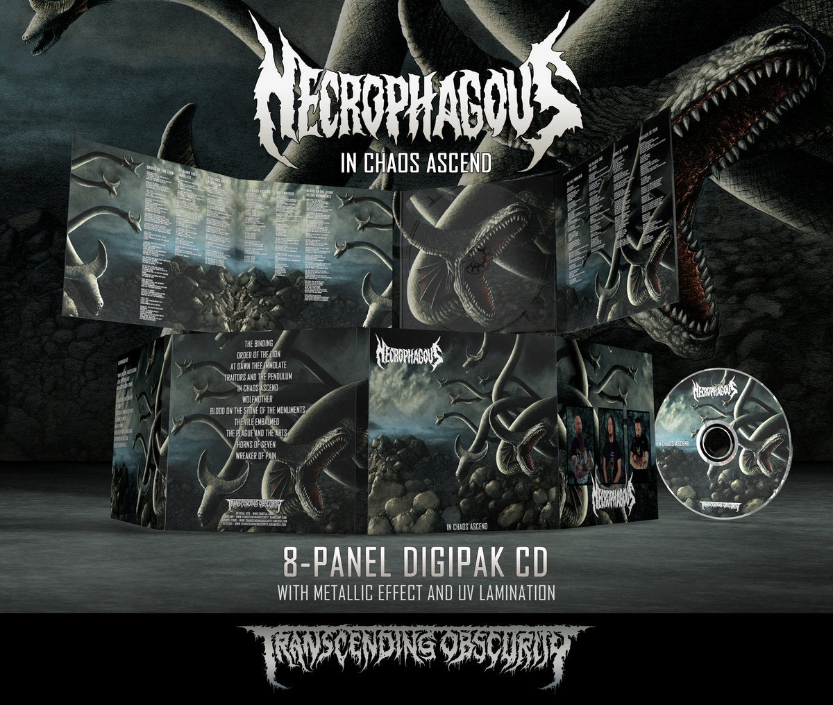Necrophagous "In Chaos Ascend Digipak CD " Limited Edition CD