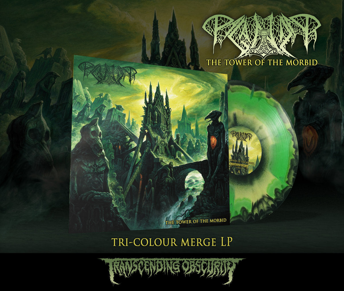 Paganizer (Sweden) "The Tower of the Morbid - Merge LP" Limited Edition 12"