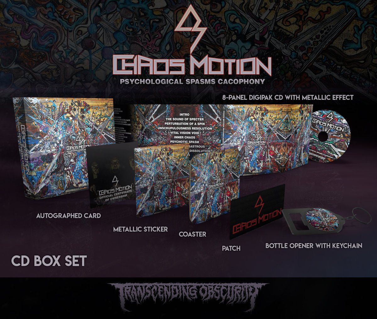 Chaos Motion (France) "Psychological Spasms Cacophony" Limited Edition Boxset