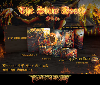 The Slow Death "Siege Wooden LP Box" Limited Edition 2x12"