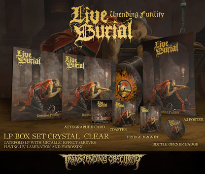 Live Burial "Unending Futility Crystal Clear LP Box" Limited Edition Boxset