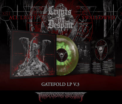 Crypts Of Despair (Lithuania) "All Light Swallowed Gatefold LP" Limited Edition 12"