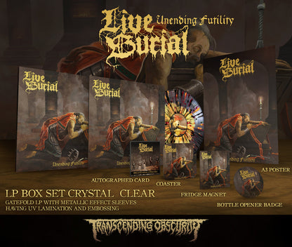 Live Burial "Unending Futility Crystal Clear LP Box" Limited Edition Boxset