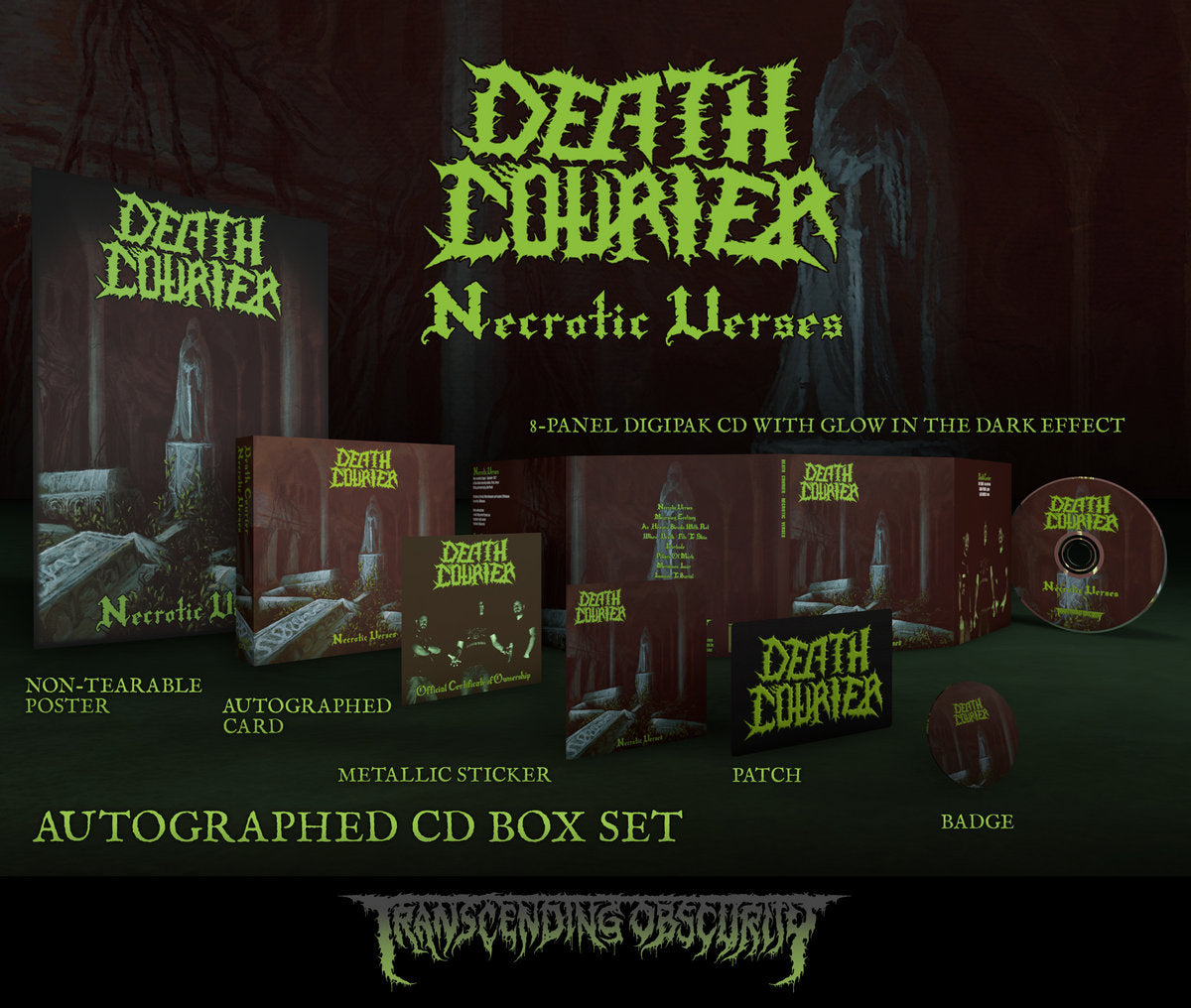 Death Courier (Greece) "Necrotic Verses" Limited Edition Boxset