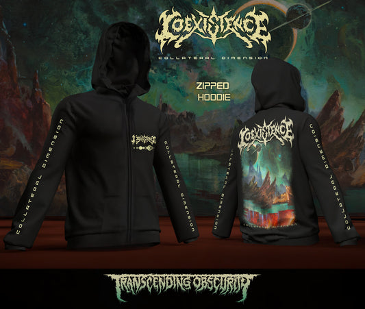 Coexistence (Italy) "Collateral Dimension Zipped Hoodie" Limited Edition Zip Hoodie