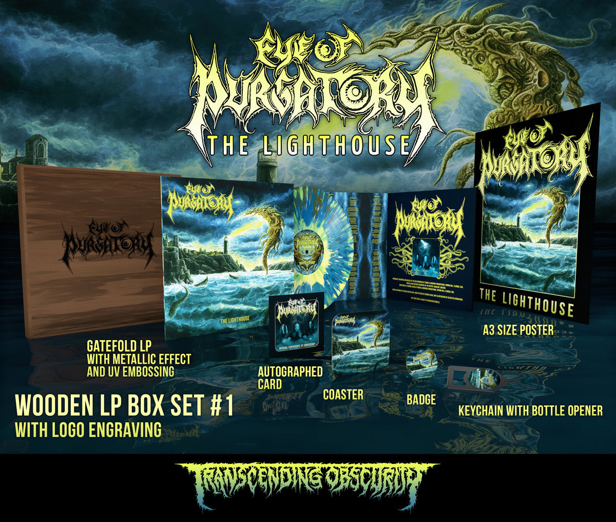 Eye of Purgatory "The Lighthouse Wooden LP Box Set" Limited Edition 12"