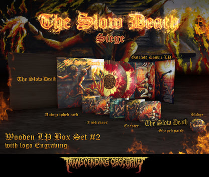The Slow Death "Siege Wooden LP Box" Limited Edition 2x12"